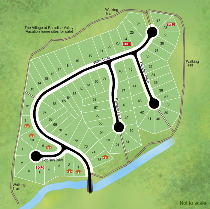 map of village at PV